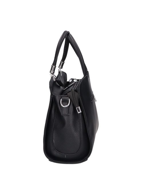 Karen D 341 fekete velúr rostbőr női táska