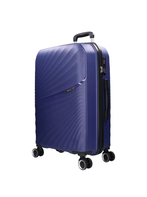 Benzi 5755 M kék közepes méretű bőrönd