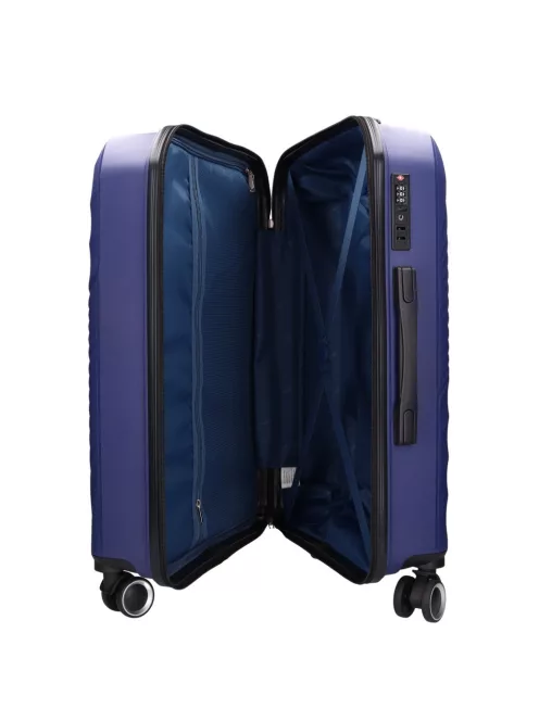 Benzi 5755 M kék közepes méretű bőrönd