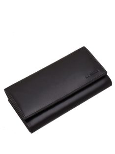   La Scala CVF155 fekete hátul kártyatartós bőr női pénztárca