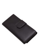 La Scala CVF155 fekete hátul kártyatartós bőr női pénztárca