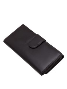   La Scala CVF155 fekete hátul kártyatartós bőr női pénztárca
