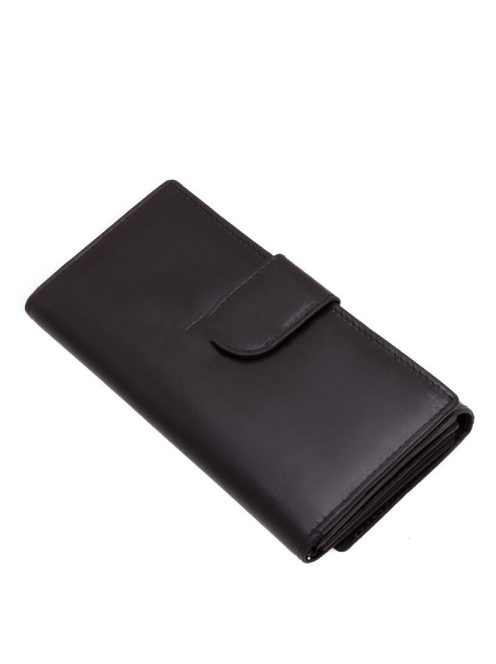 La Scala CVF155 fekete hátul kártyatartós bőr női pénztárca