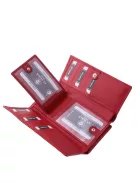 La Scala  LAS452 piros bőr női pénztárca