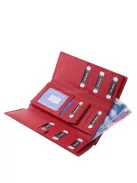 La Scala  LAS452 piros bőr női pénztárca
