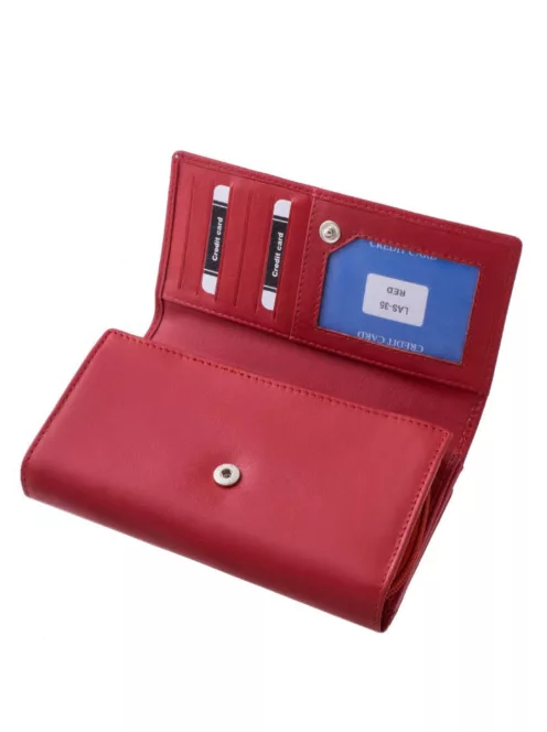 La Scala LAS35 piros női pénztárca