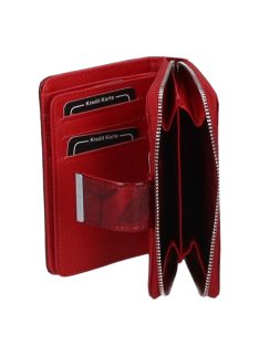 Jennifer Jones 5198-14 piros bőr női pénztárca