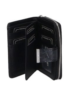 Jennifer Jones 5198-14 fekete lepkés bőr női pénztárca