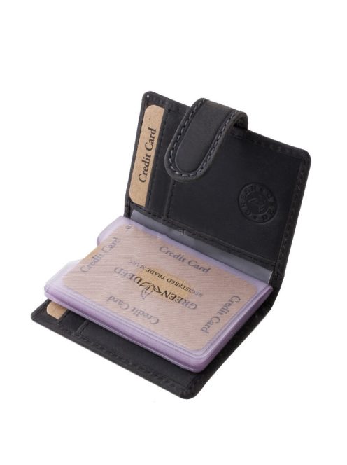 Green Deed OP30808/T fekete bőr férfi kártyatartó 