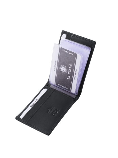La Scala bőr kártyatartó ADQ30809 fekete
