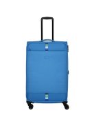 Travelite Rügen L kék bővíthető nagy méretű bőrönd