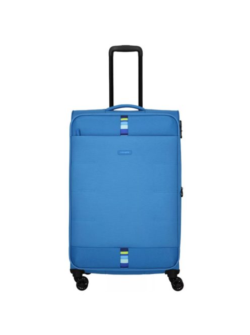 Travelite Rügen L kék bővíthető nagy méretű bőrönd