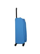 Travelite Rügen L kék bővíthető nagy méretű bőrönd