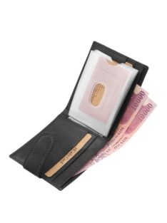   Green Deed AGD30809/T fekete bőr férfi kártyatartó és pénztárca