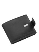 Green Deed AGD30809/T fekete bőr férfi kártyatartó és pénztárca
