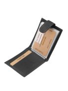 Green Deed AGD30809/T fekete bőr férfi kártyatartó és pénztárca