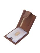 Green Deed AGD30809/T világos barna bőr férfi kártyatartó és pénztárca