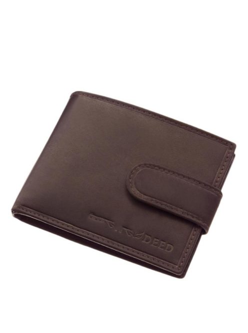 Green Deed AGD30809/T sötét barna bőr férfi kártyatartó és pénztárca