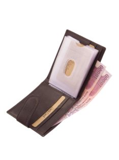   Green Deed AGD30809/T sötét barna bőr férfi kártyatartó és pénztárca