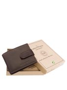 Green Deed AGD30809/T sötét barna bőr férfi kártyatartó és pénztárca