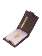 Green Deed AGD30809/T sötét barna bőr férfi kártyatartó és pénztárca