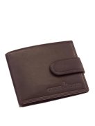 Green Deed AGD30809/T sötét barna bőr férfi kártyatartó és pénztárca