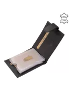 Green Deed SGV30809/T fekete bőr férfi kártyatartó és pénztárca