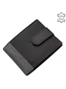 Green Deed SGV30809/T fekete bőr férfi kártyatartó és pénztárca