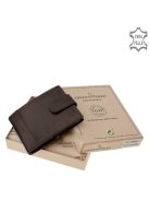 Green Deed SGV30809/T barna bőr férfi kártyatartó és pénztárca