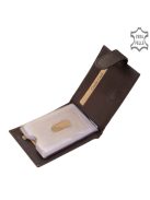 Green Deed SGV30809/T barna bőr férfi kártyatartó és pénztárca