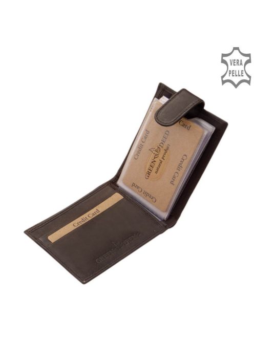 Green Deed SGV30809/T barna bőr férfi kártyatartó és pénztárca