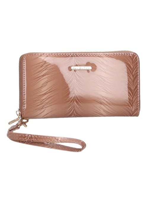 Jennifer Jones 5295-11 bézs lakk bőr pénztárca