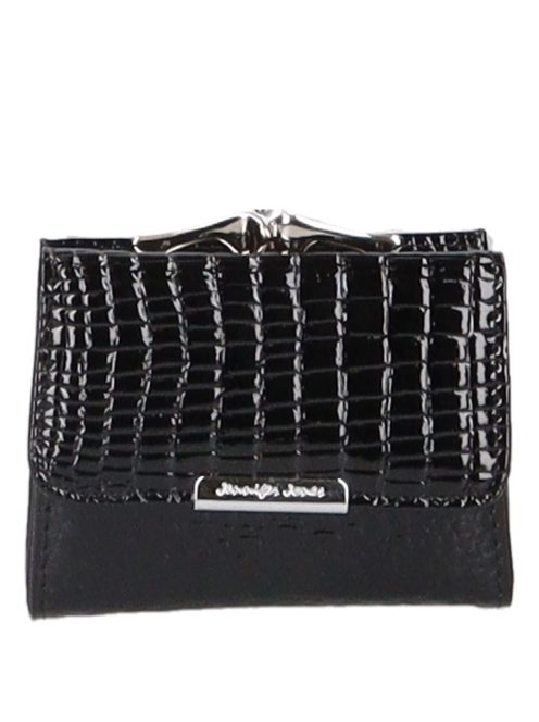 Jennifer Jones 5287-2 fekete bőr női pénztárca