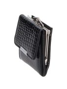 Jennifer Jones 5287-2 fekete bőr női pénztárca