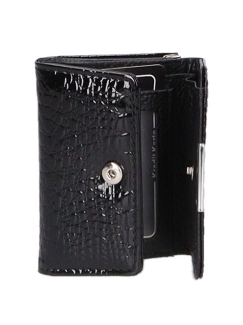 Jennifer Jones 5287-2 fekete bőr női pénztárca