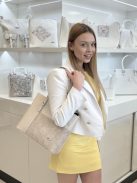 Karen 1451 bézs furla rostbőr női táska