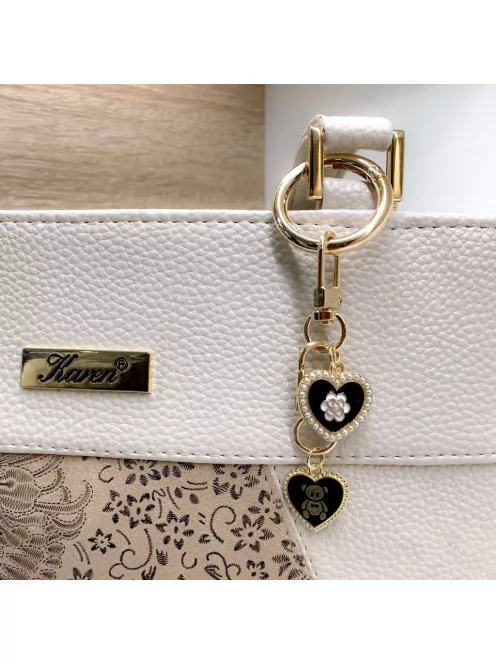 Zsákbamacska - Csajos kicsi táskadísz és kulcstartó