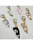 Zsákbamacska - Cicás kicsi táskadísz és kulcstartó