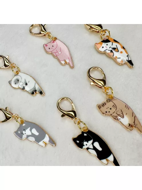 Zsákbamacska - Cicás kicsi táskadísz és kulcstartó