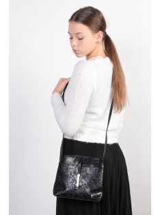 Karen D 099 fekete drapp rostbőr női táska