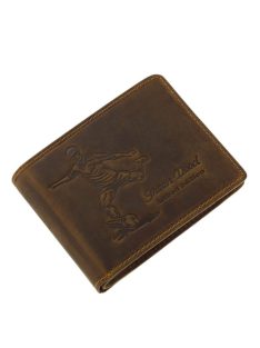 GreenDeed pénztárca focis mintával FOCI9641 barna