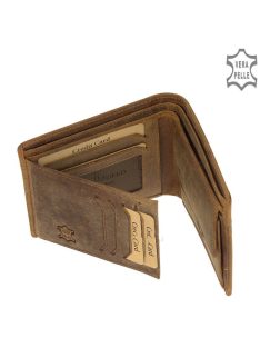 GreenDeed pénztárca focis mintával FOCI9641 barna