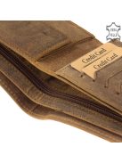 GreenDeed pénztárca focis mintával FOCI9641 barna