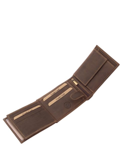 GreenDeed valódi bőr férfi pénztárca modern busz mintával BUJO1021