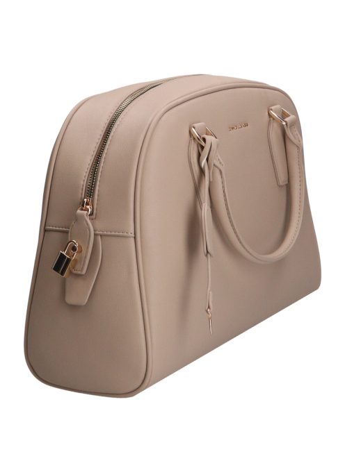 David Jones CM7299 drapp női kézitáska lakattal