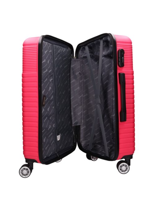 Benzi 5747 L pink nagy méretű bőrönd