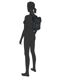 Gabor Bags MINA fekete hátizsák 00856