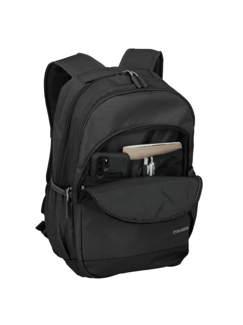 Travelite 6918-01 Kick Off fekete nagy méretű latoptartós hátizsák 15,6"