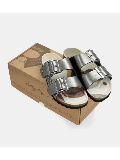 Anekke papucs 40371-995 39-es ezüst