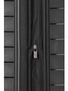 Travelite MOOBY M fekete bővíthető közepes méretű bőrönd